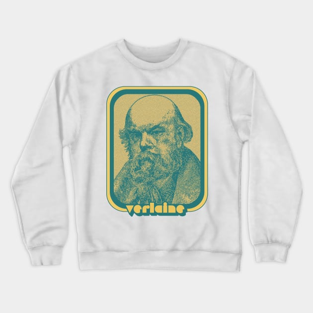 Paul Verlaine /// Retro Style Fan Aesthetic Design Crewneck Sweatshirt by DankFutura